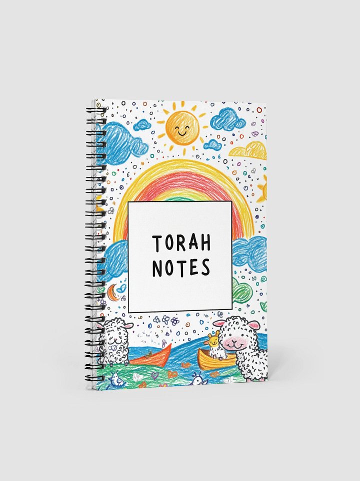 Cheerful Torah Notes Spiral Notebook product image (1)