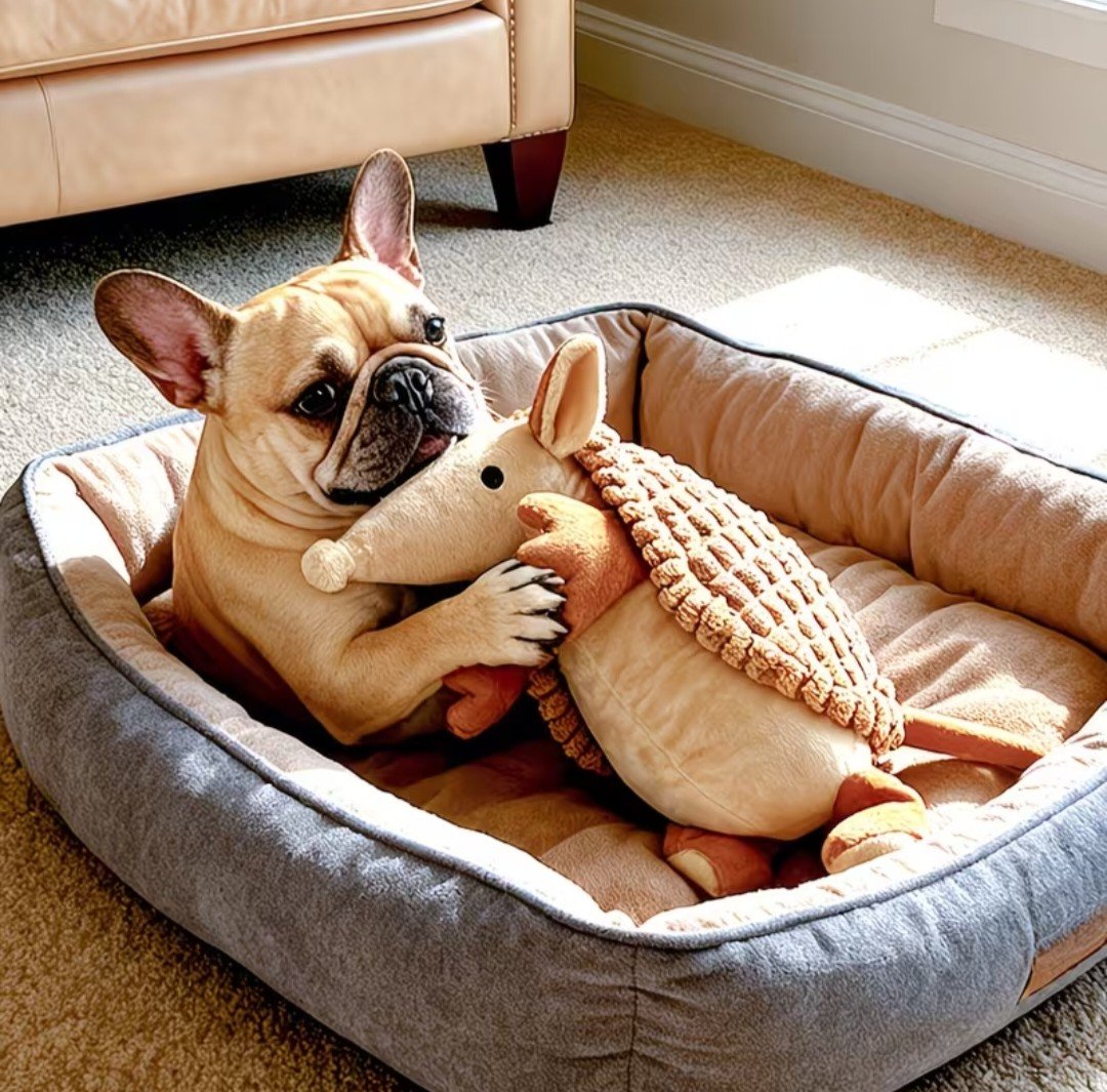 Cute XL Armadillo Durable Dog Chew Toy product image (10)