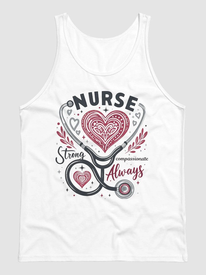 Nurse Love Stethoscope Heart Tank product image (3)