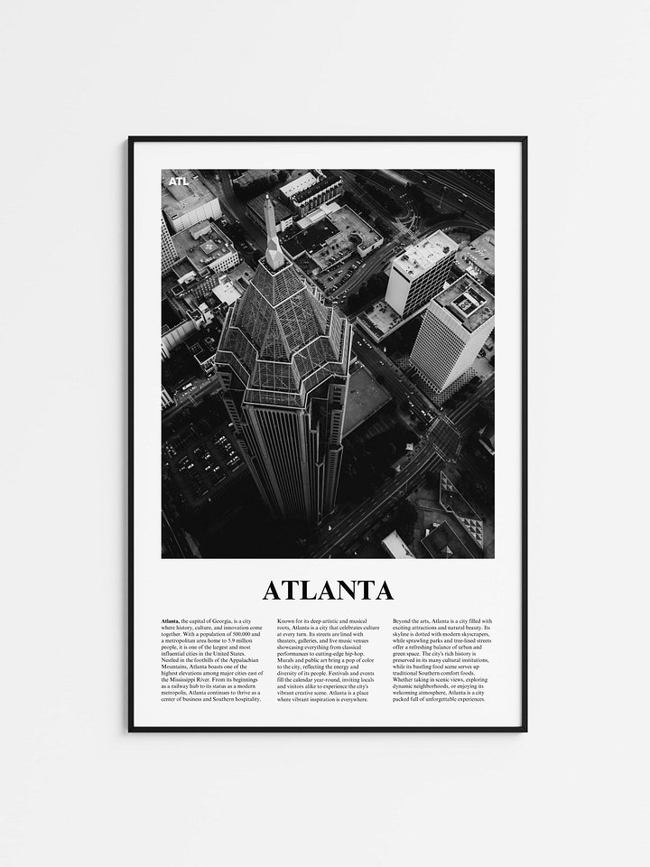 Atlanta 04 Newspaper Poster product image (1)
