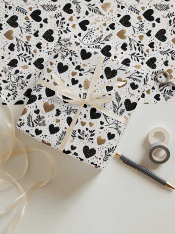 Pretty Hearts Wrapping Paper Set of 3 product image (3)