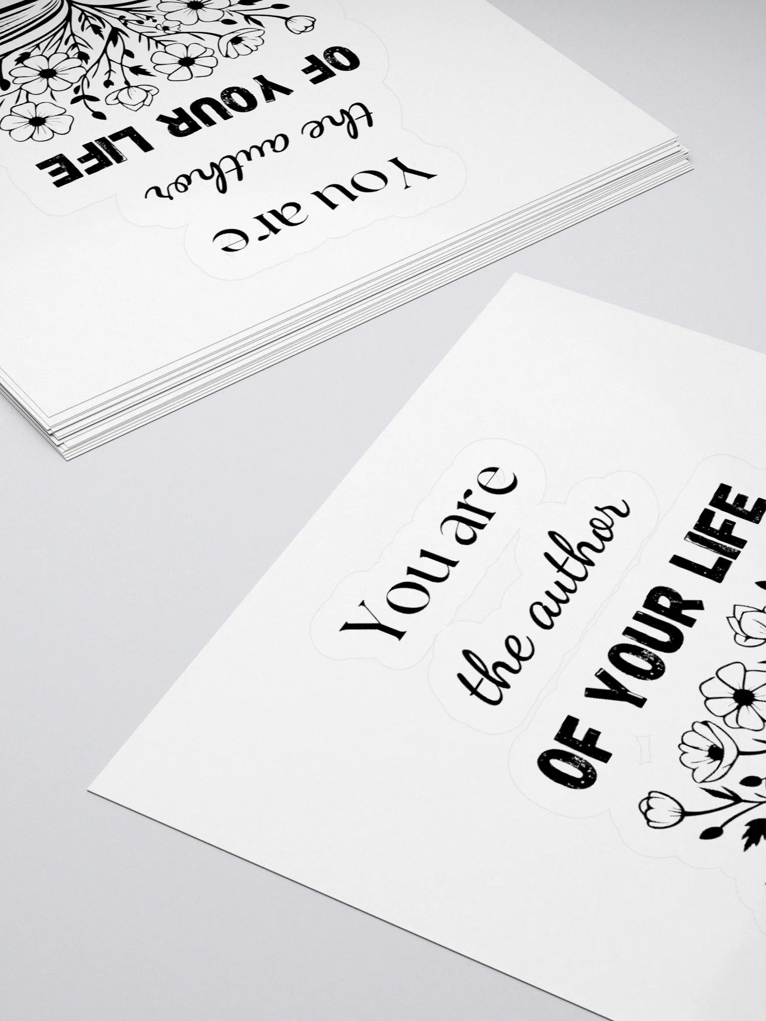 You Are the Author of Your Life — Inspirational Kiss-Cut Vinyl Sticker product image (4)