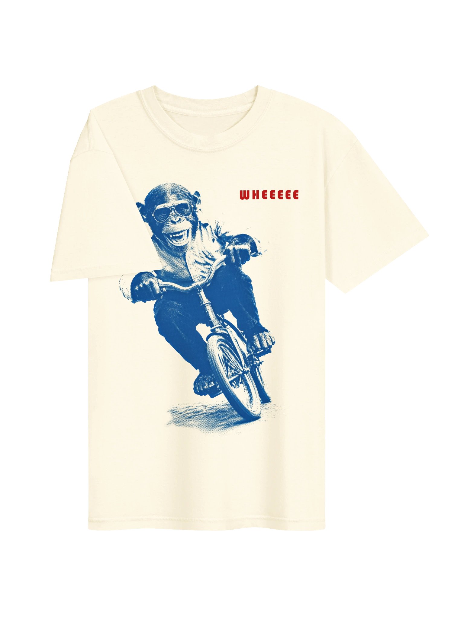 WHEEEEE Chimp Riding Bicycle | Heavyweight Graphic Tee product image (12)