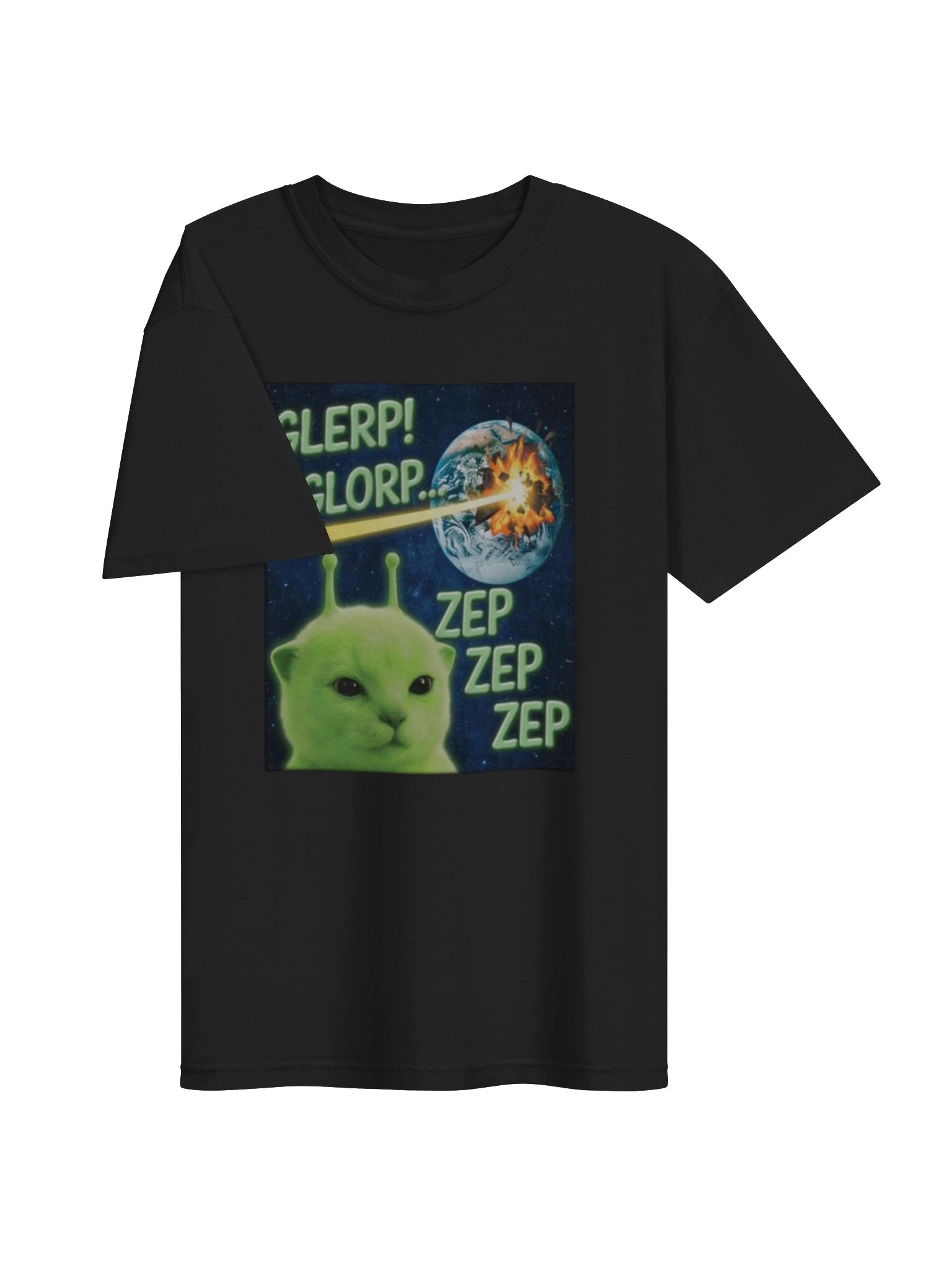 Glorp Funny Alien Cat Brainrot Meme Tee product image (23)