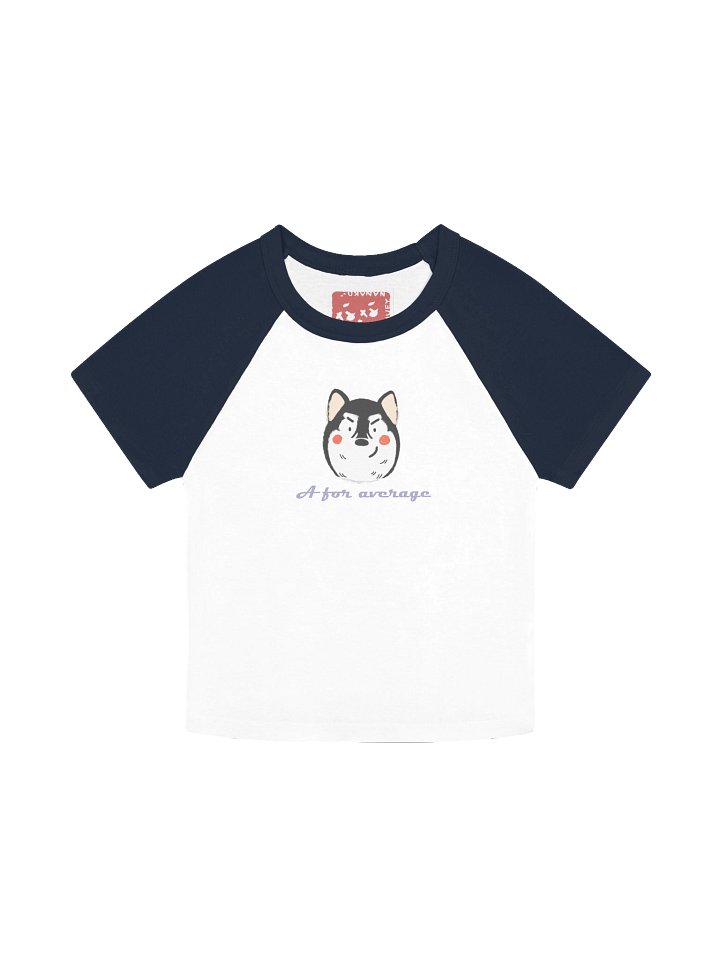 "A for average" Husky dog - Baby tee product image (1)