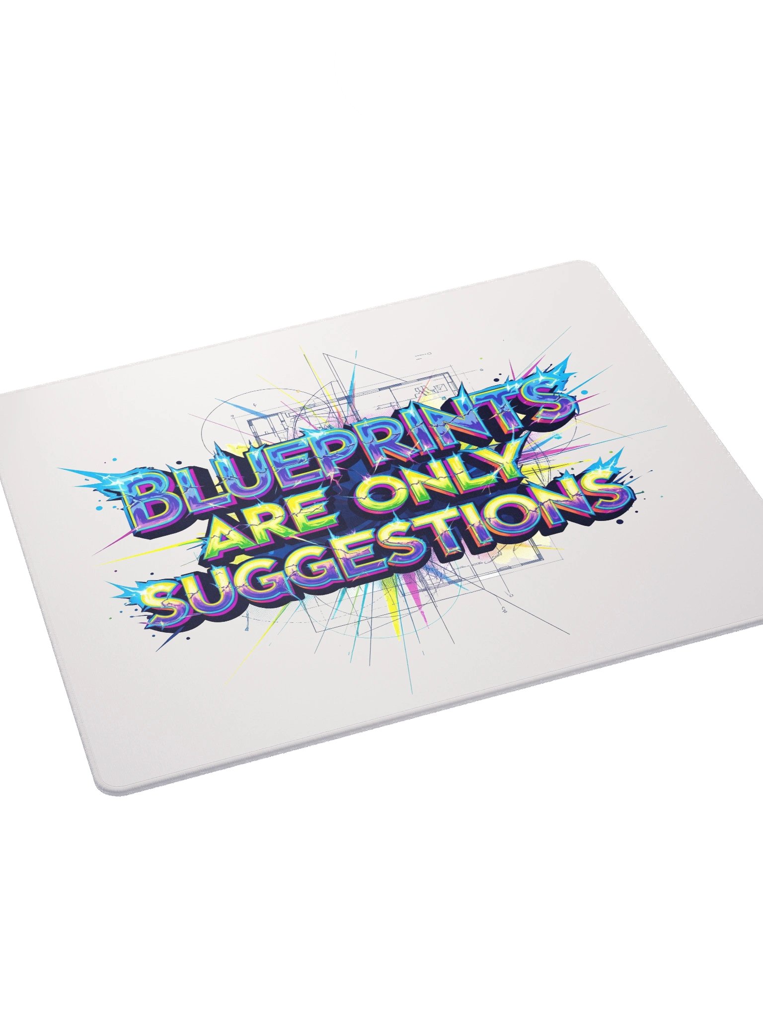 Blueprints Are Only Suggestions Gaming Mouse Pad product image (7)