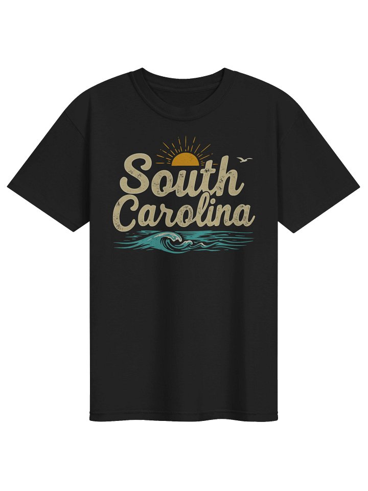 South Carolina Beach Wave T-Shirt | Vintage Coastal State Pride Tee product image (1)