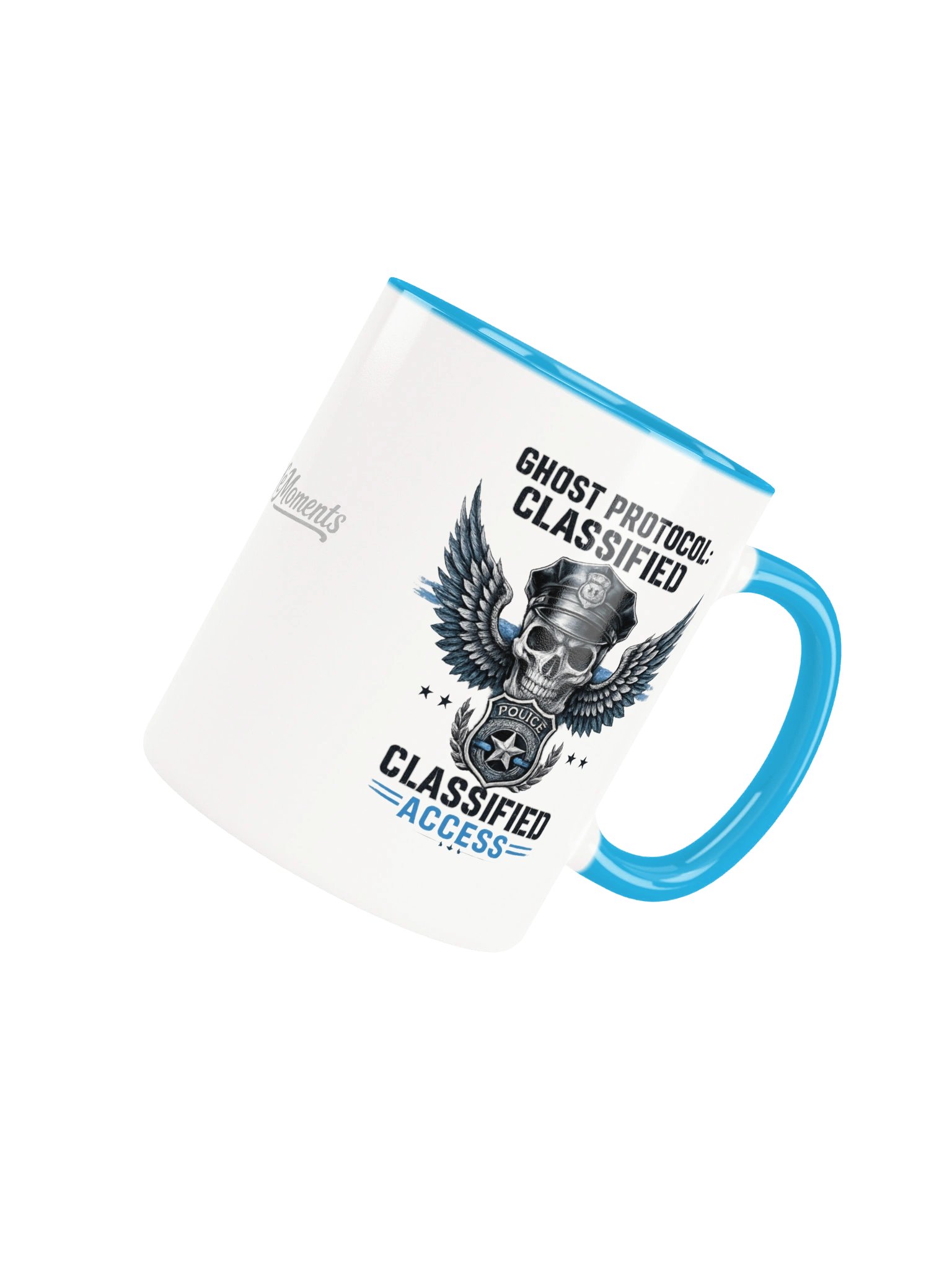 Funny Police Coffee Mug | Skeleton Cop Skull Cup | Thin Blue Line | 11oz & 15oz product image (5)