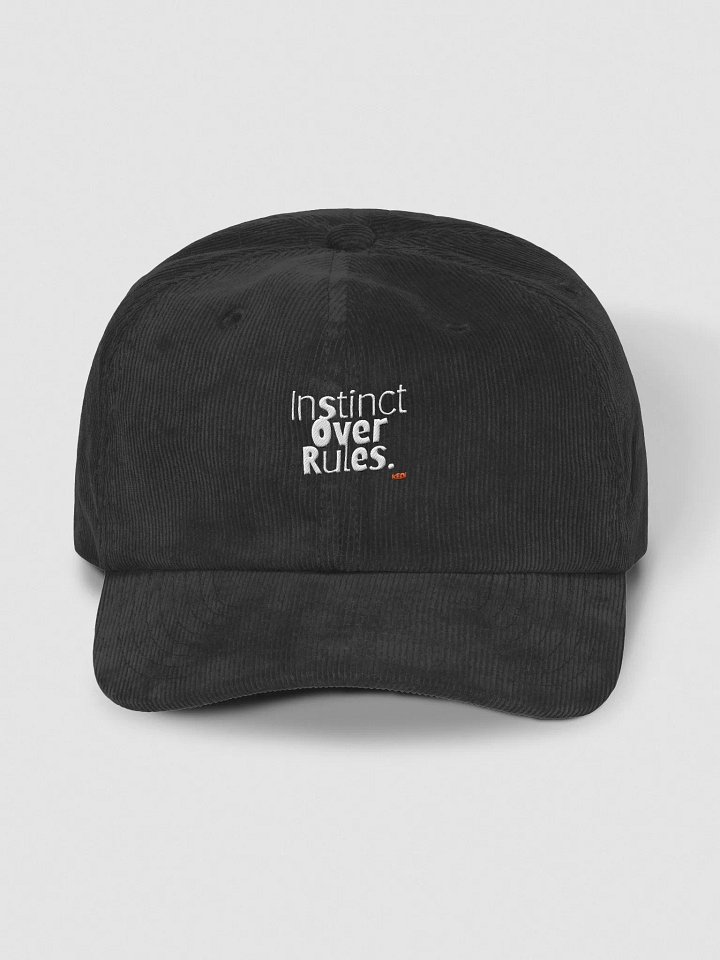Instinct Over Rules Embroidered Corduroy Dad Hat product image (2)