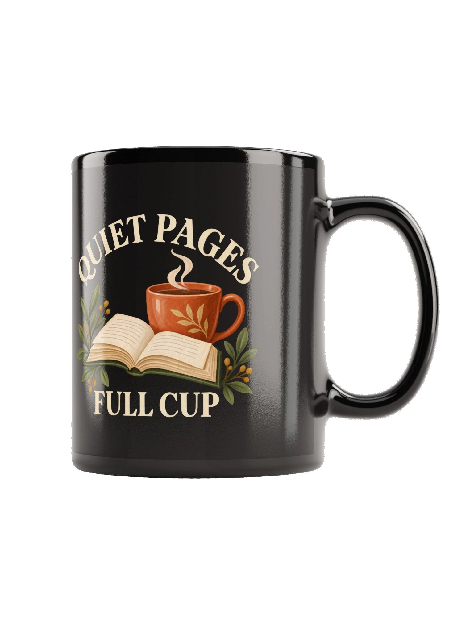 Quiet Pages Full Cup Black Mug product image (3)