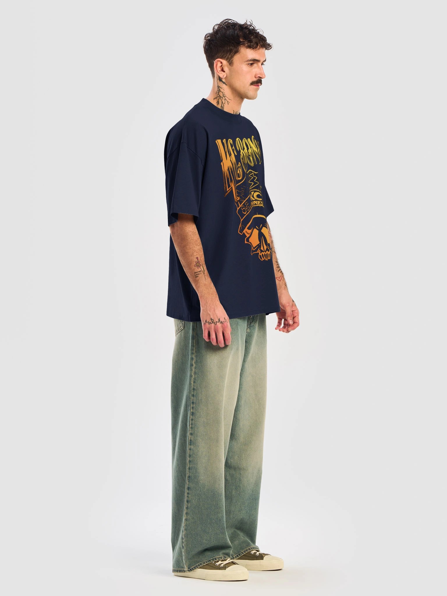 KC Bones Skeleton Graphic Oversized Tee product image (27)