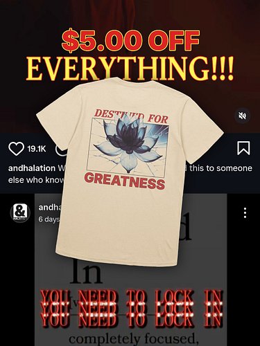 Hey! You're destined for greatness, and you don't have time to wait.

We're trying to spread discipline and motivation, looki...