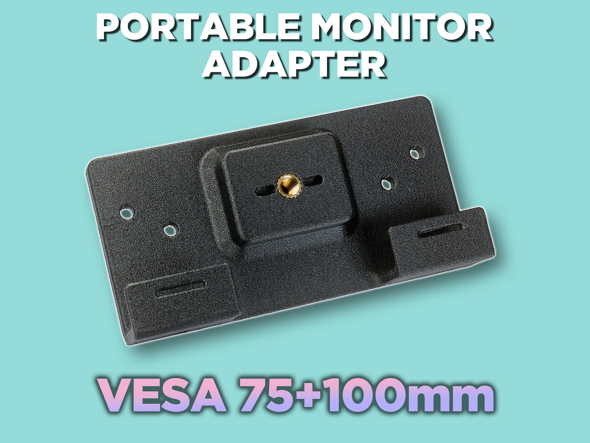 Portable Monitor 75+100mm VESA Adapter (2-Screw Version) product image (1)