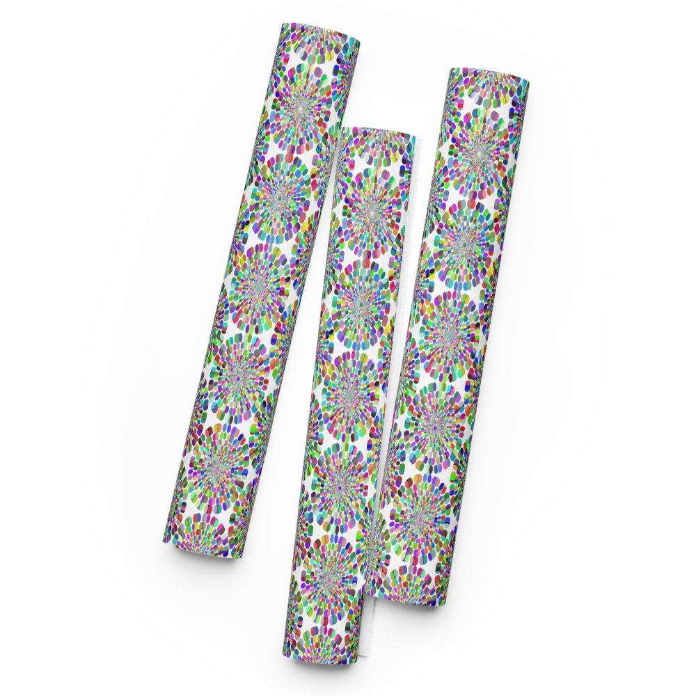 Winter's Kaleidoscope: Rainbow Snowflake Wrapping Paper product image (5)