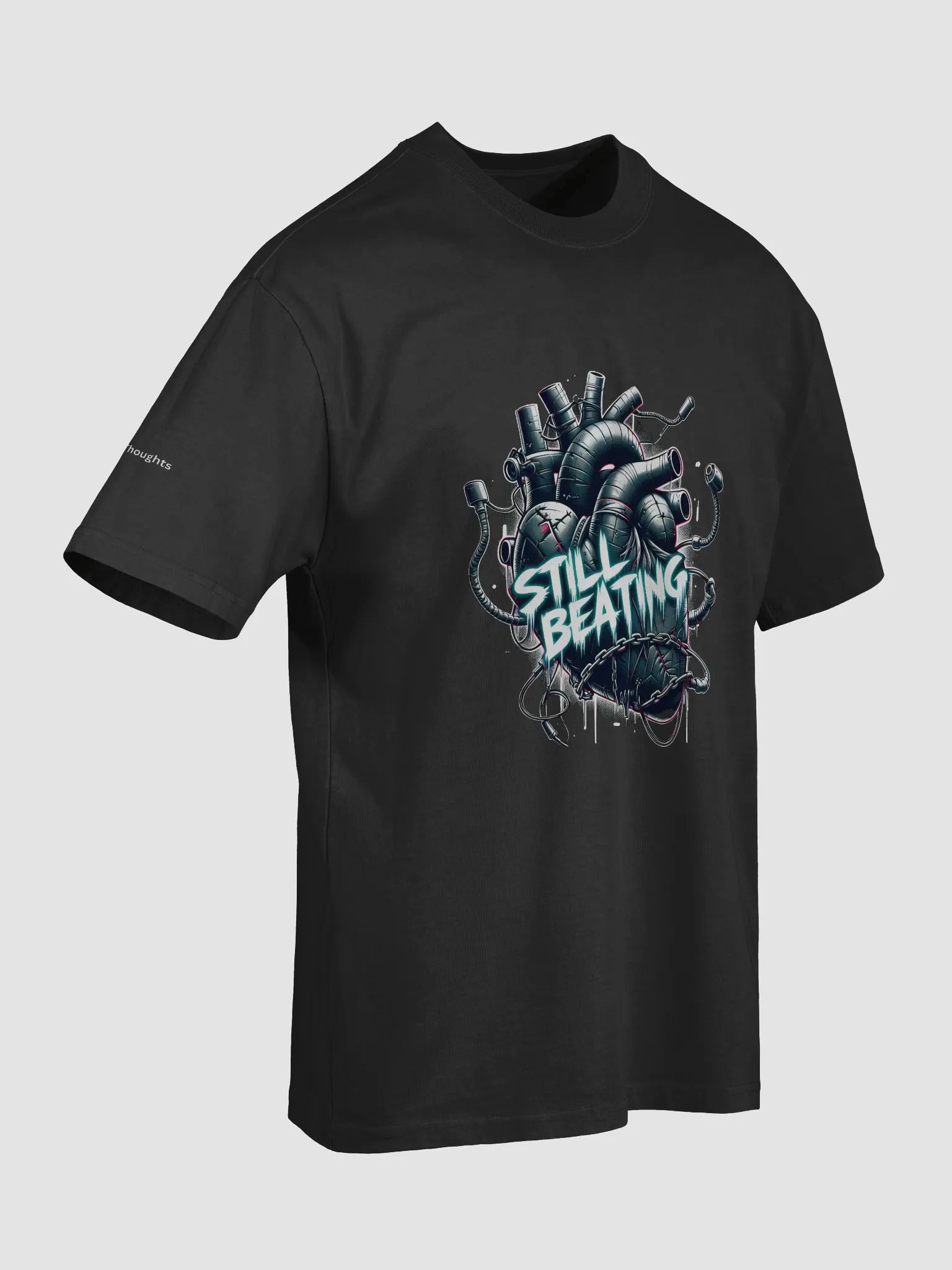 Still Beating Mechanical Heart Oversized Tee product image (20)
