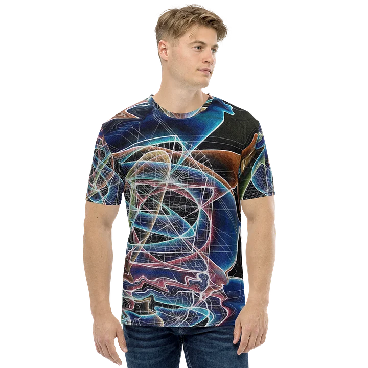 Translucent Heart - Geometric Negative Art Men's Crew Neck T-Shirt product image (1)