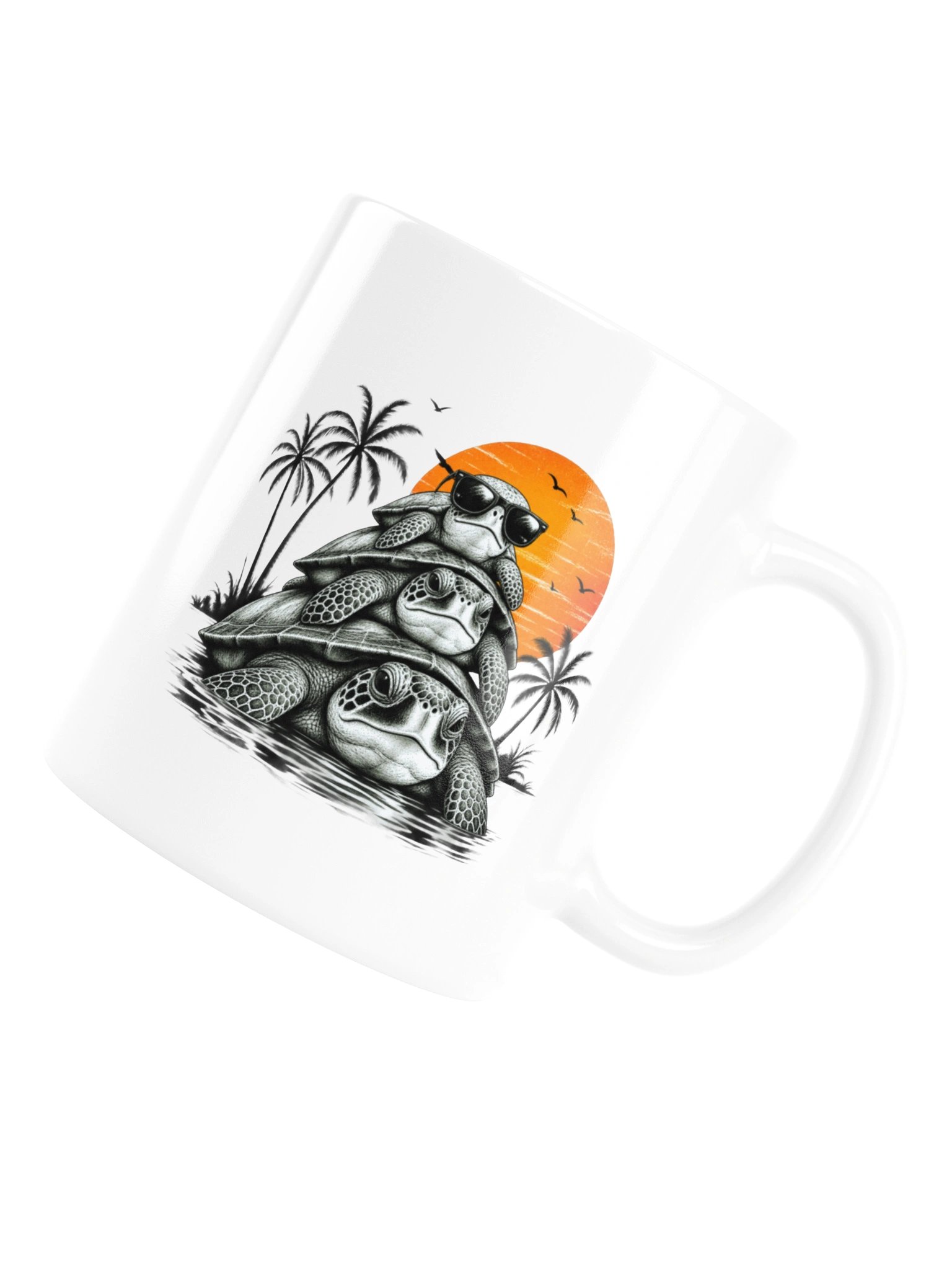 Slow Life Turtle Ceramic Mug product image (16)