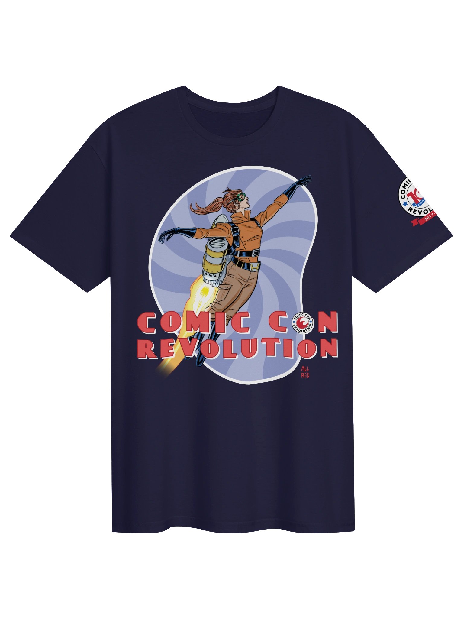 Comic Con Revolution 10th Anniversary Jetpack Jules 2021 Reissue Tee product image (9)