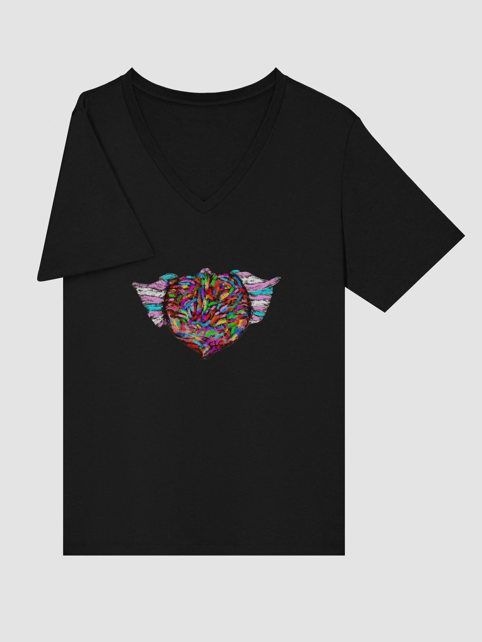 Love Has Wings Relaxed V-Neck Tee product image (26)
