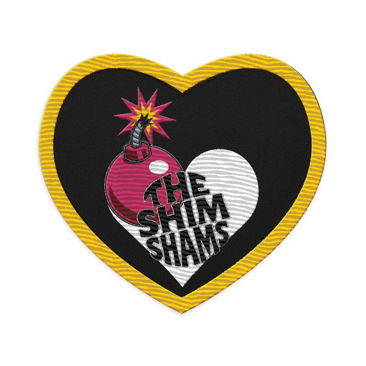 Love Bomb Embroidered Patch- Heart product image (1)
