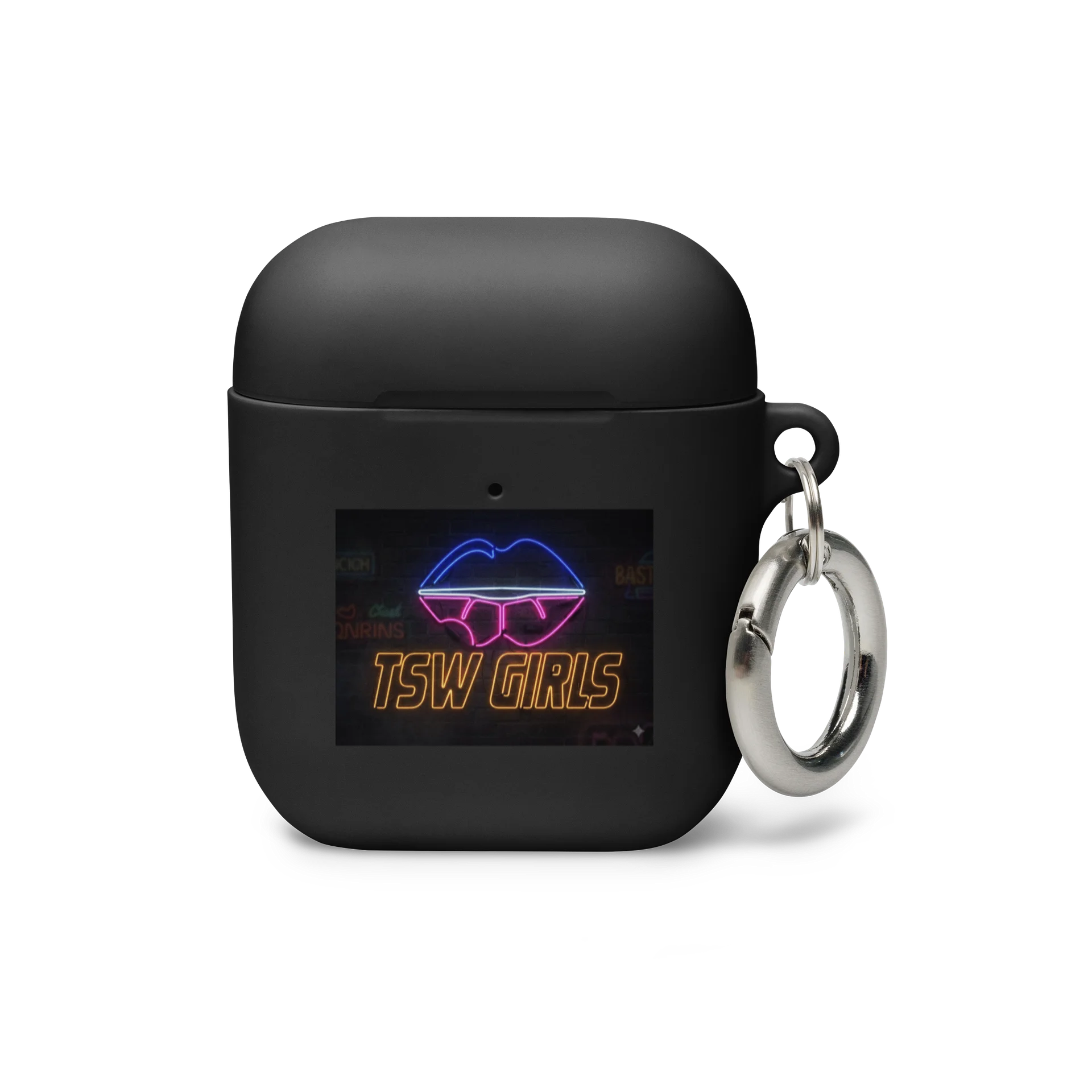 tsw girls neon lips airpod case product image (1)