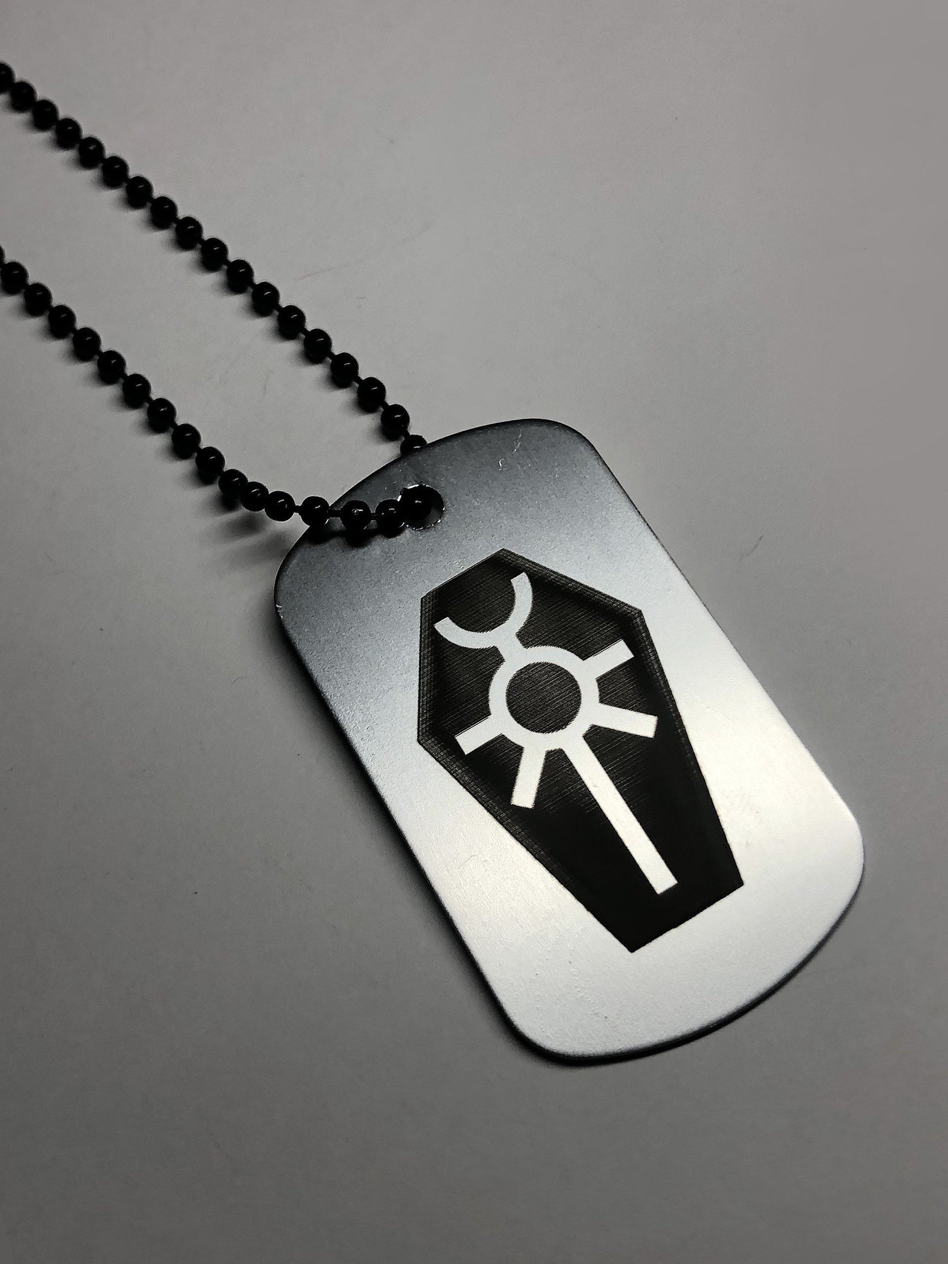 METAL TOMB - Engraved Dog Tag Pendant Necklace product image (1)