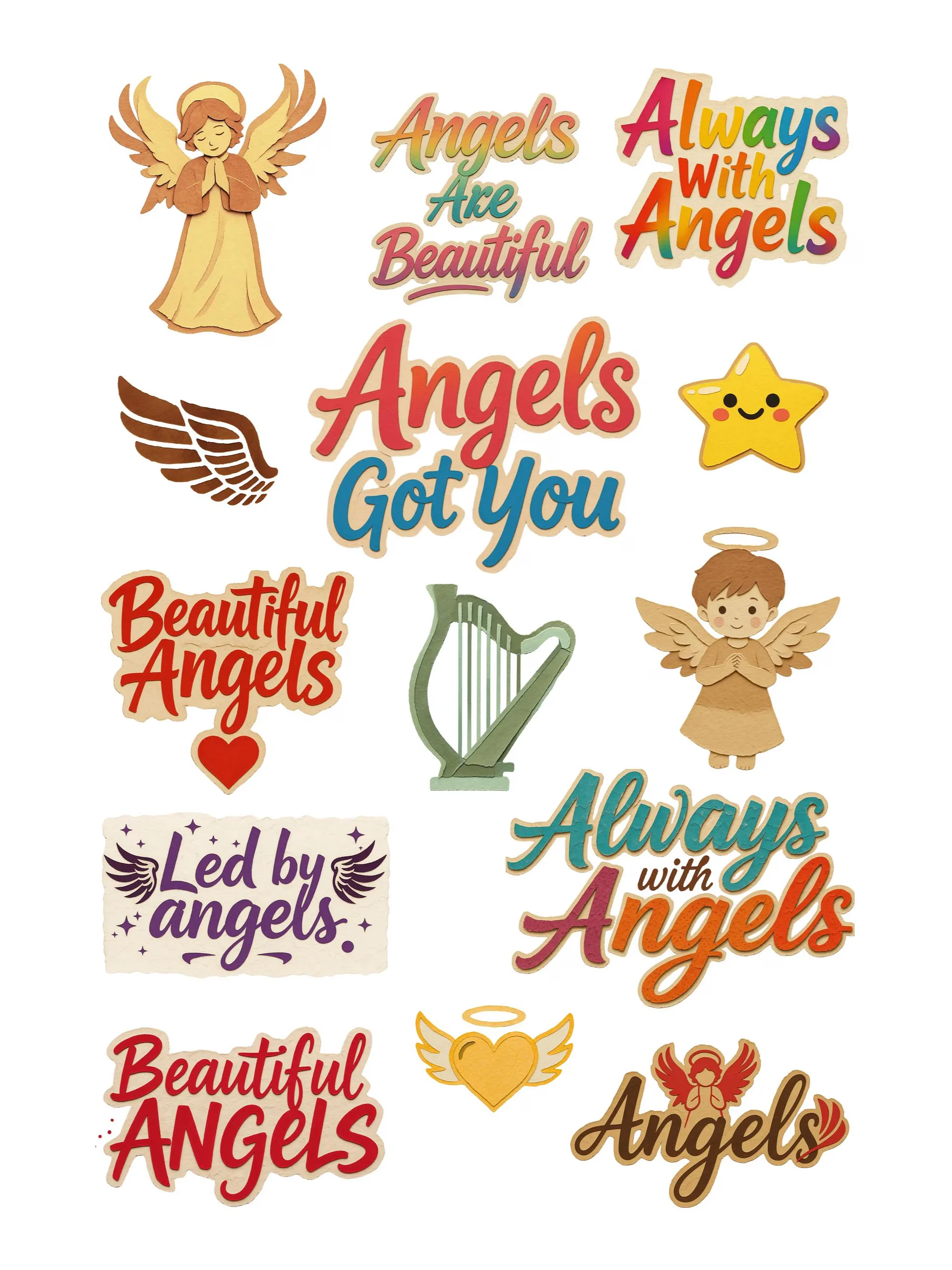 Christian Cutouts Vintage Angels product image (1)