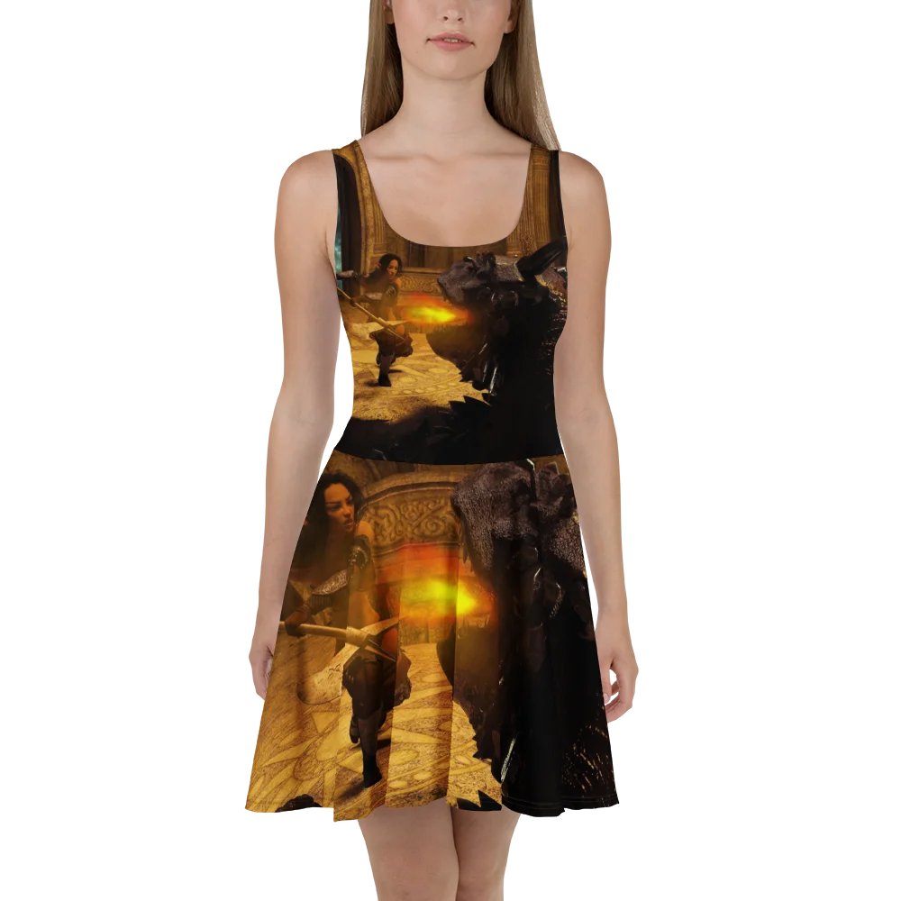 'Elven Stories - Warriors Cry Too' Skater Dress product image (2)