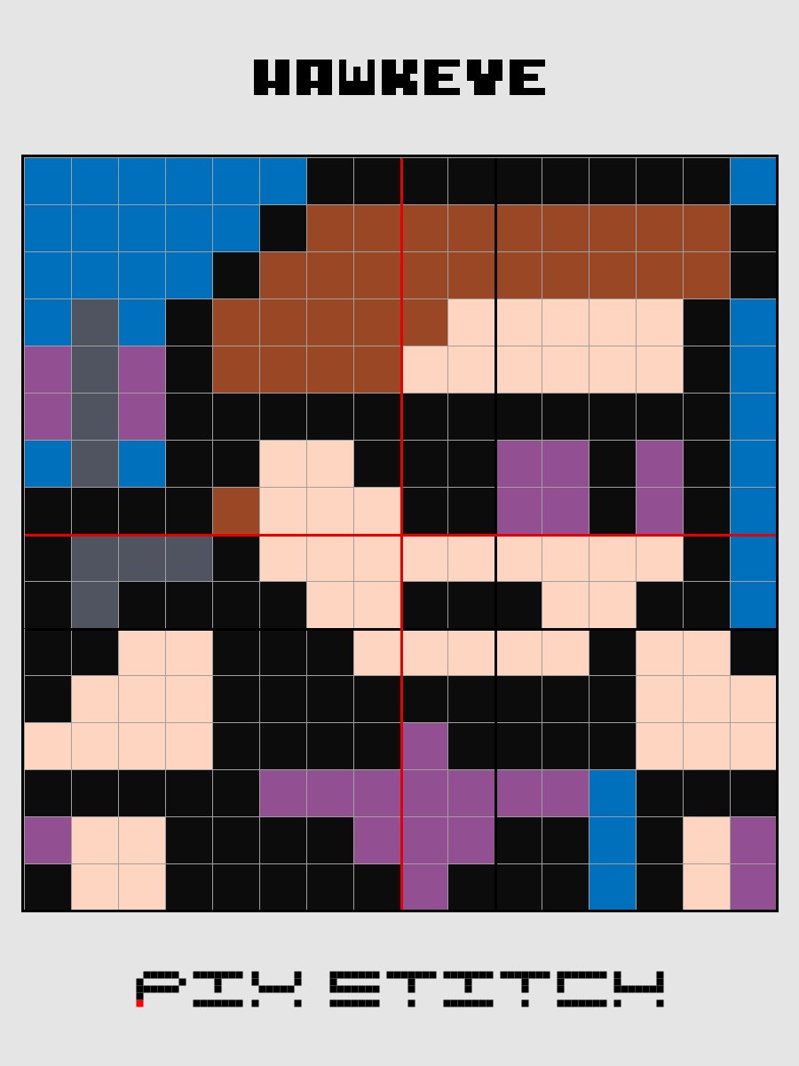 Hawkeye Pixel Art product image (2)