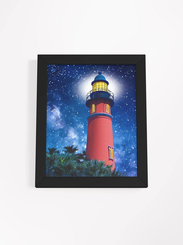 Ponce de Leon Inlet Lighthouse at Night Studio Framed Print product image (1)