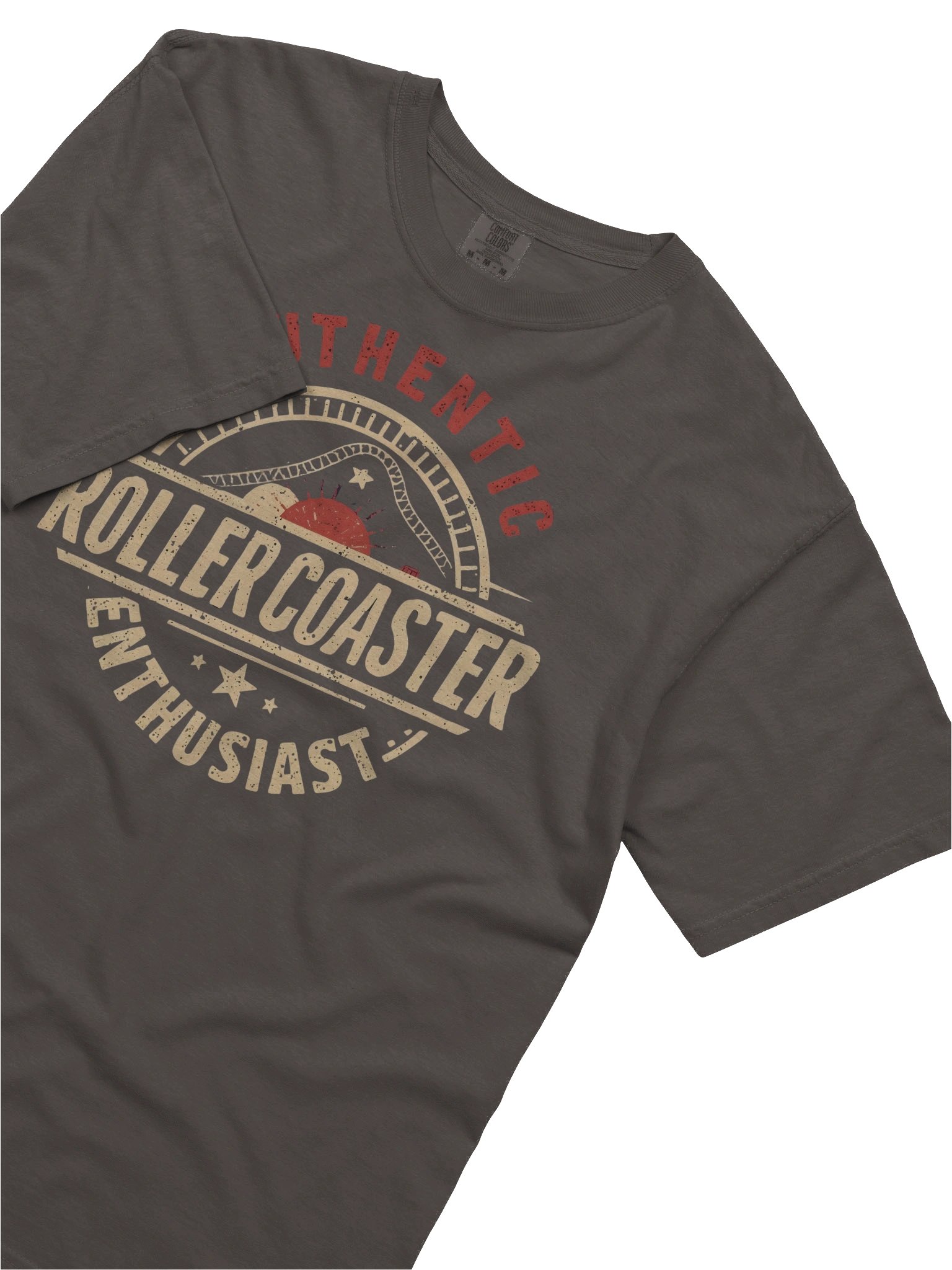 Authentic Roller Coaster Enthusiast T‑Shirt – Vintage Amusement Park Tee for Thrill Ride Fans product image (3)