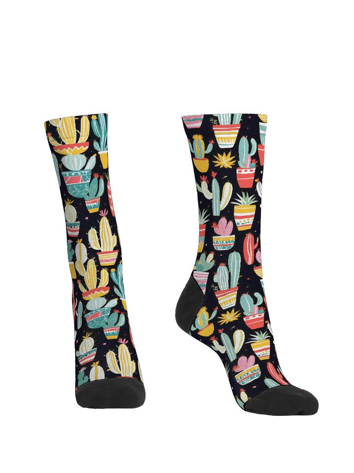 EcoArt Crew Socks-Cacti Garden product image (2)