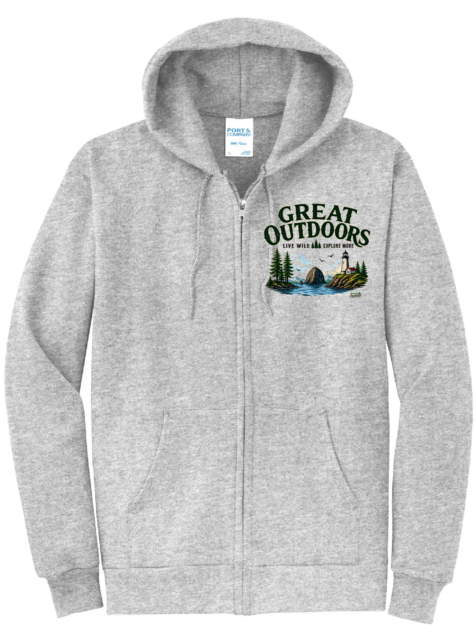 GREAT OUTDOORS PORT AND CO FULL ZIP SWEATSHIRT product image (2)