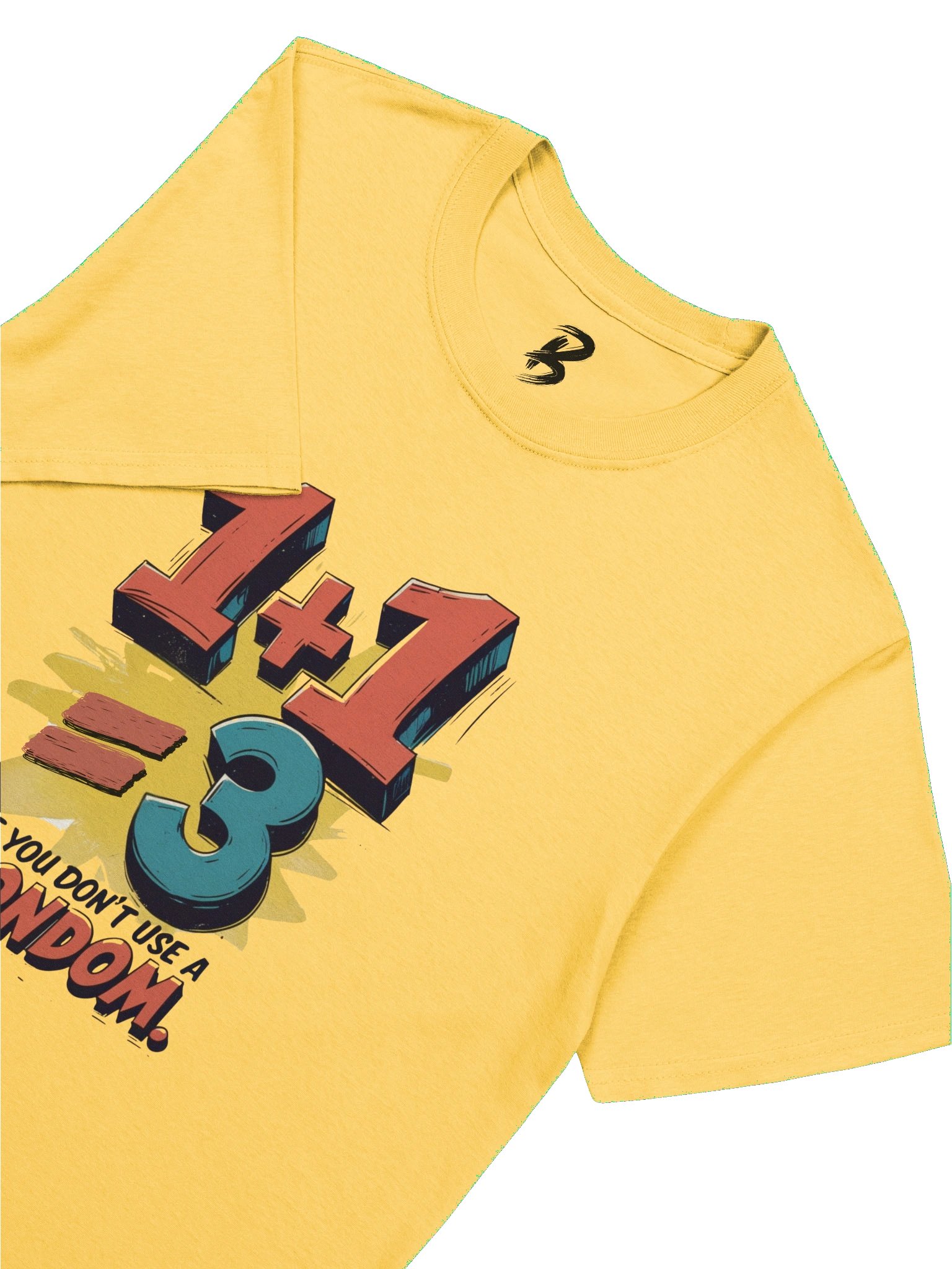 1+1=3 – Funny Sarcastic Anti-Math Graphic Tee product image (49)
