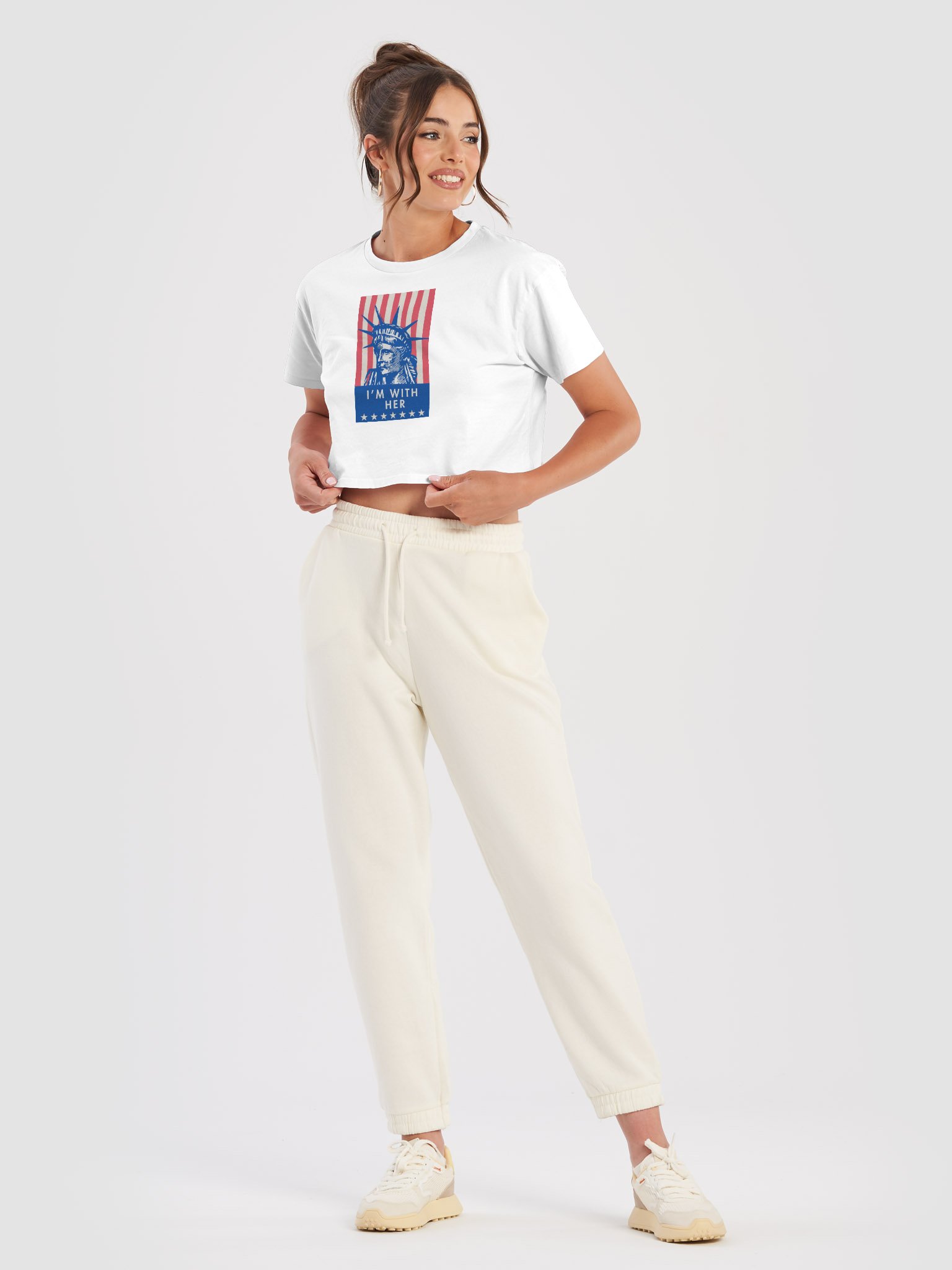 I'm With Her Cropped Tee product image (17)