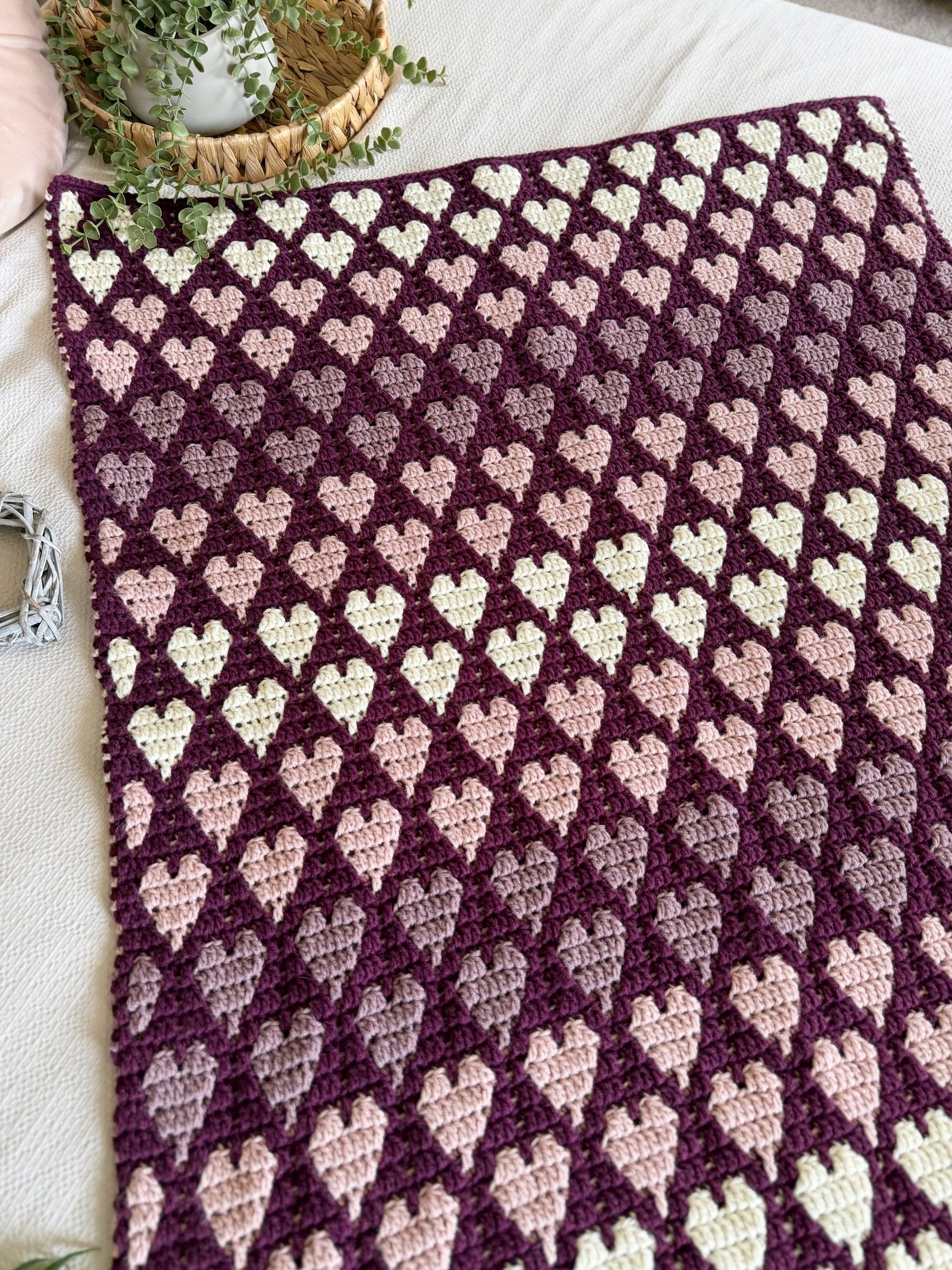 Happy Hearts Blanket Pattern product image (8)
