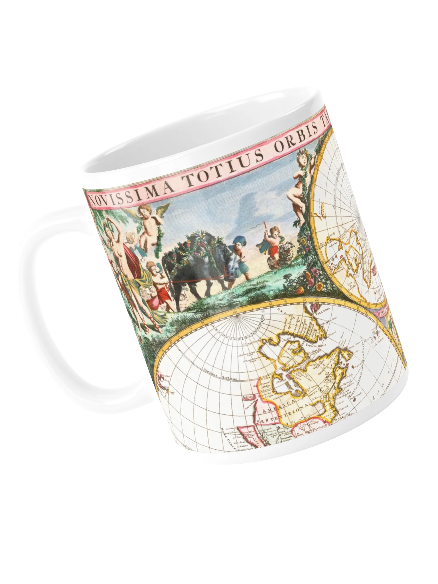 Ornate Antique World Map Mug product image (5)