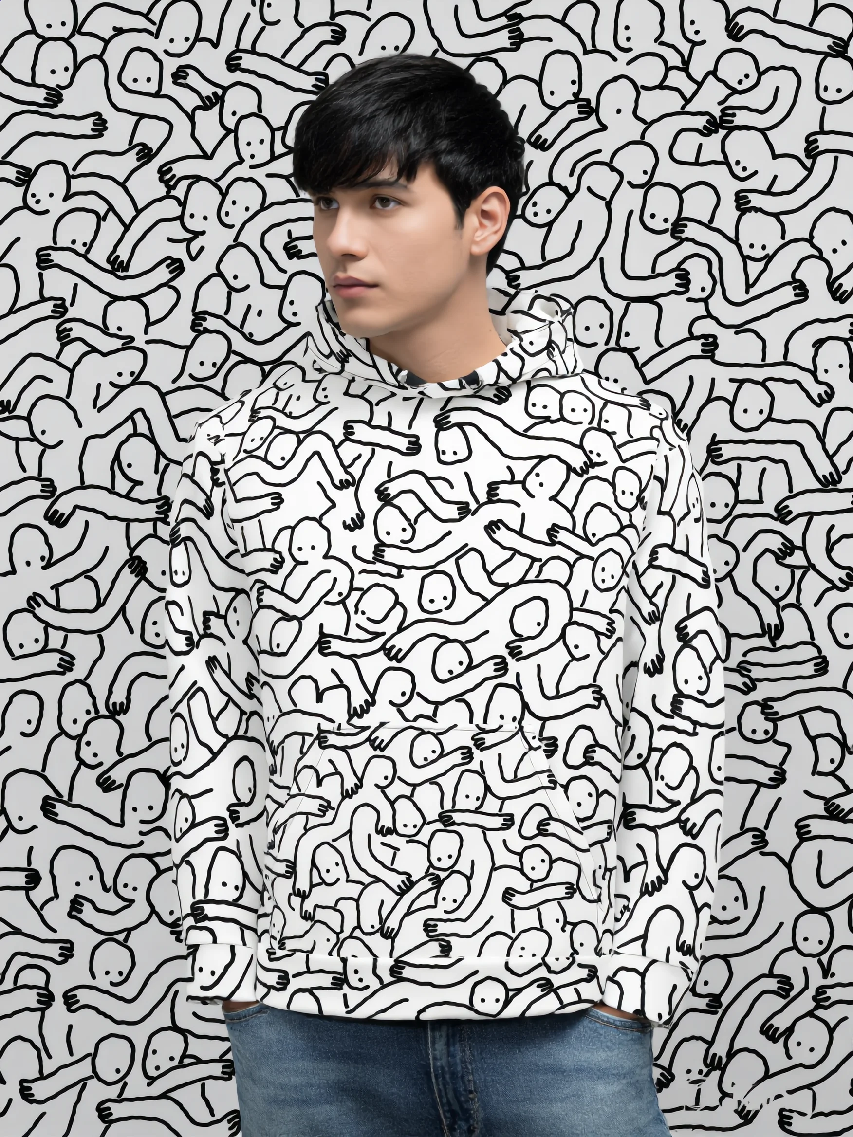 Overstimulated Shadowplay Unisex Cotton Hoodie product image (2)