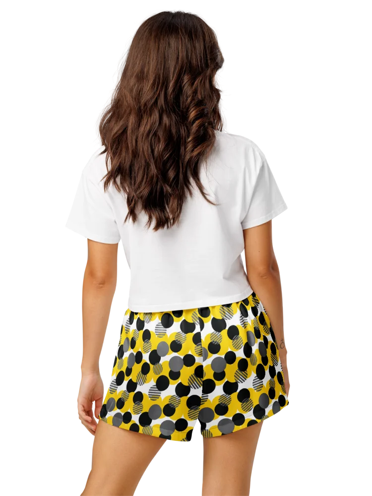 Cozy Chic Modern Geometric Polka Dot All-Over Print Women's Pajama Shorts product image (11)