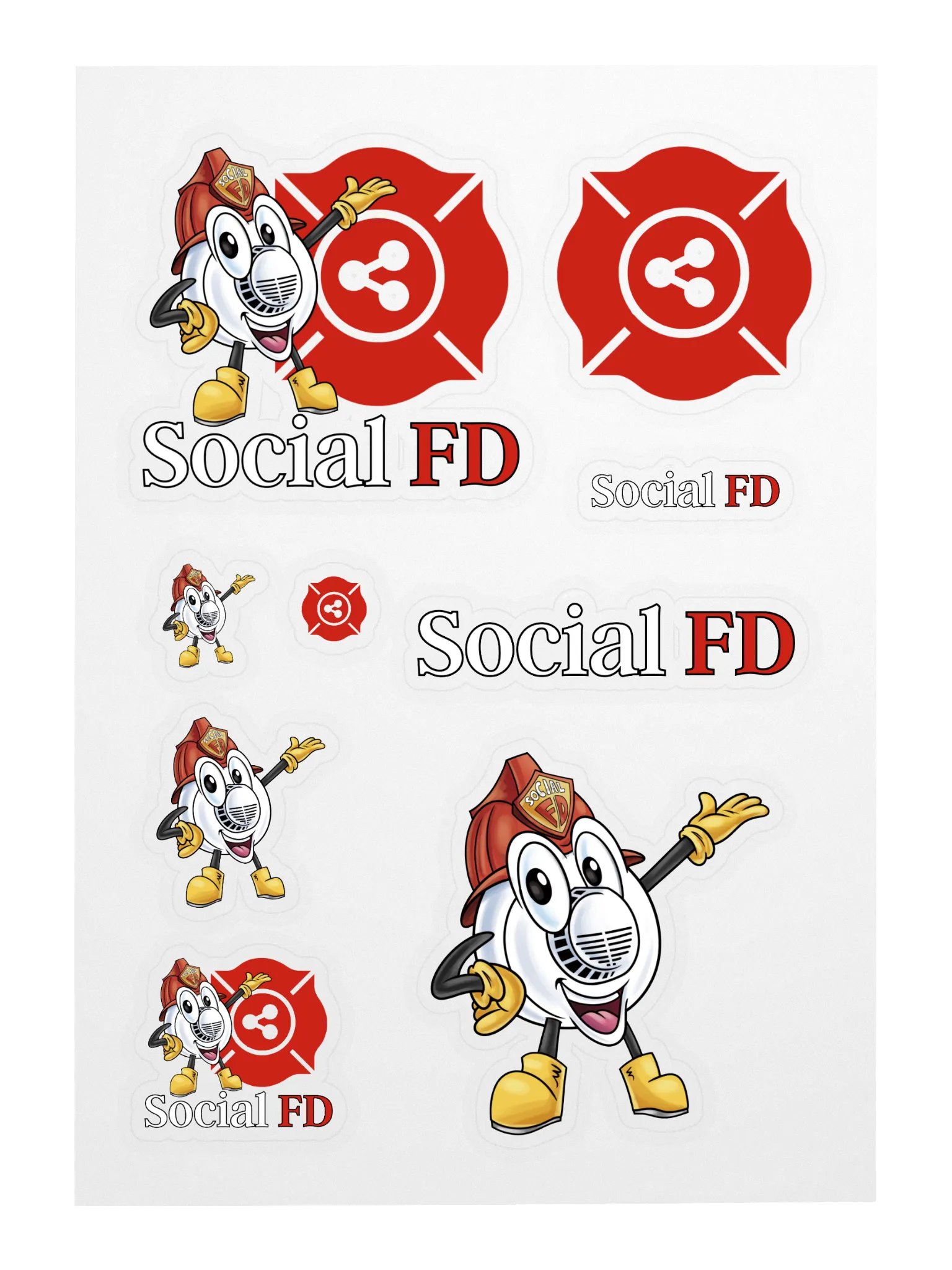 Social FD Sticker Sheet product image (1)