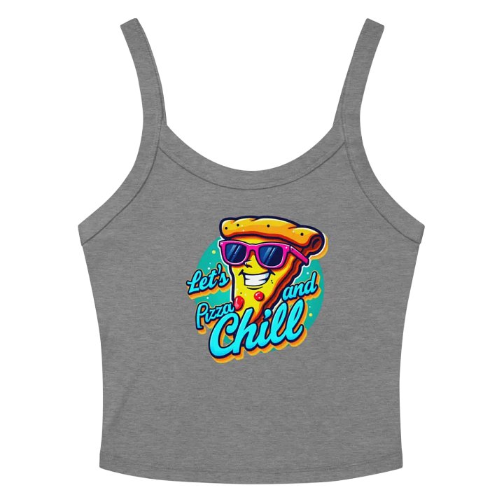 Pizza and Chill Micro-Rib Tank Top Bella+Canvas (Women's) product image (13)