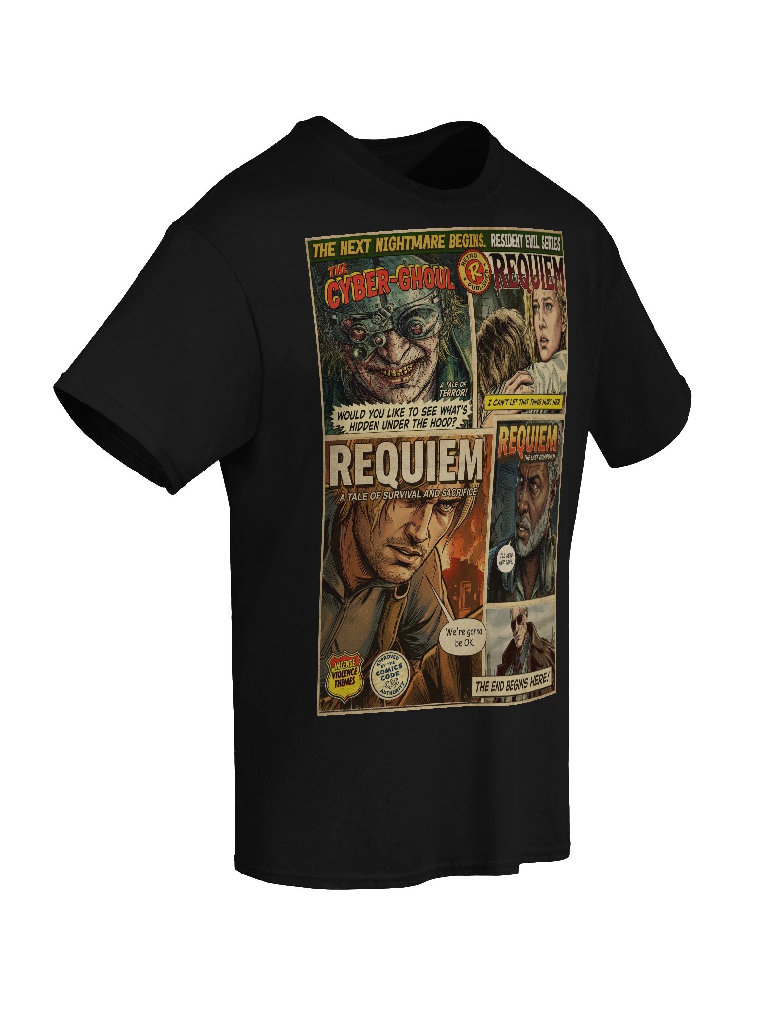 Resident Evil Requiem Comic Panel Art T-Shirt product image (6)