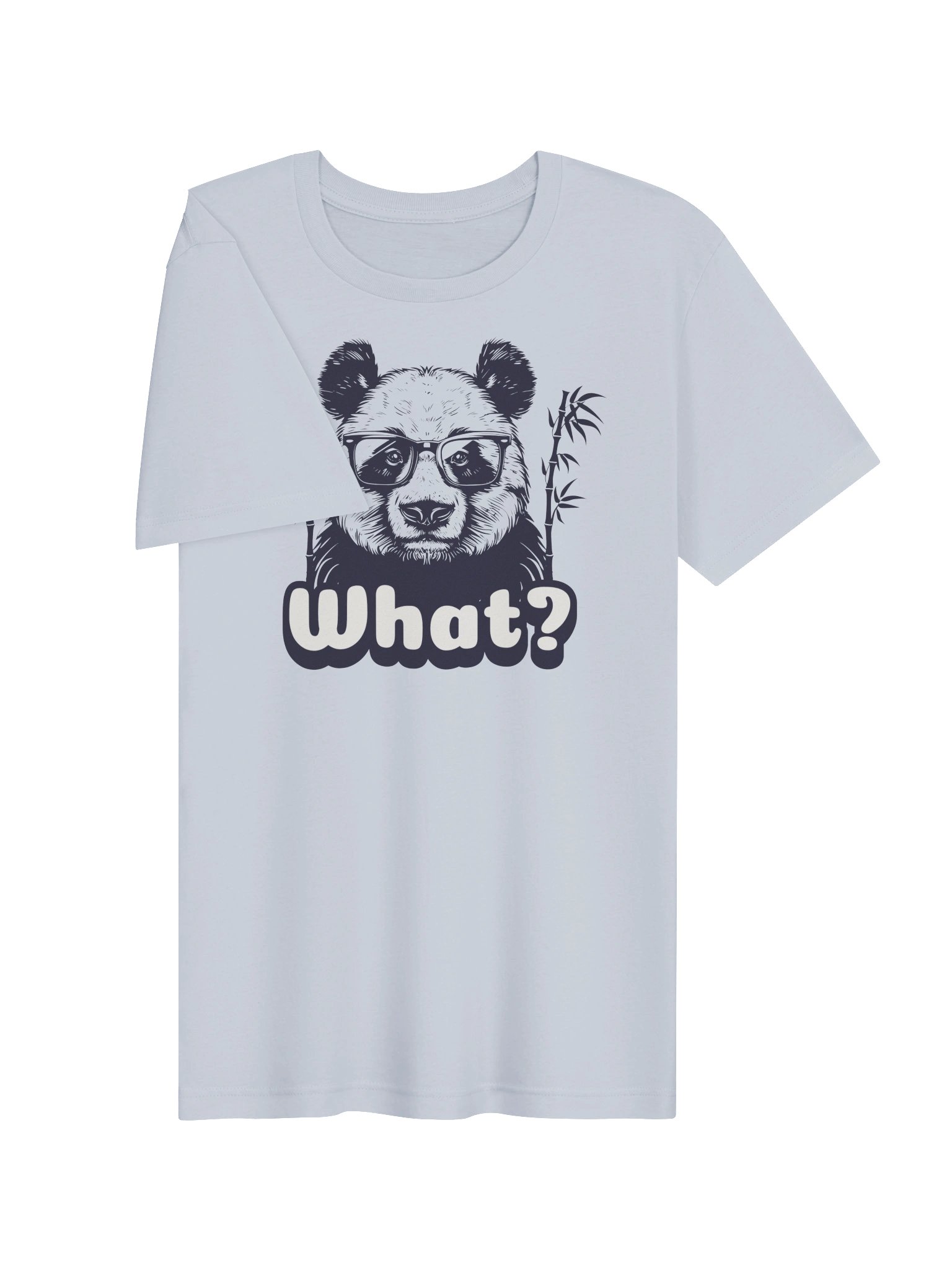 Funny Panda with Glasses and Bamboo T-Shirt product image (3)