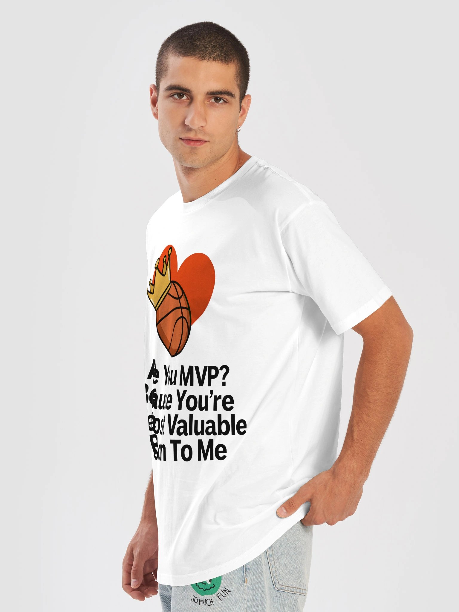 Crowned Heart Basketball Unisex Tee product image (7)