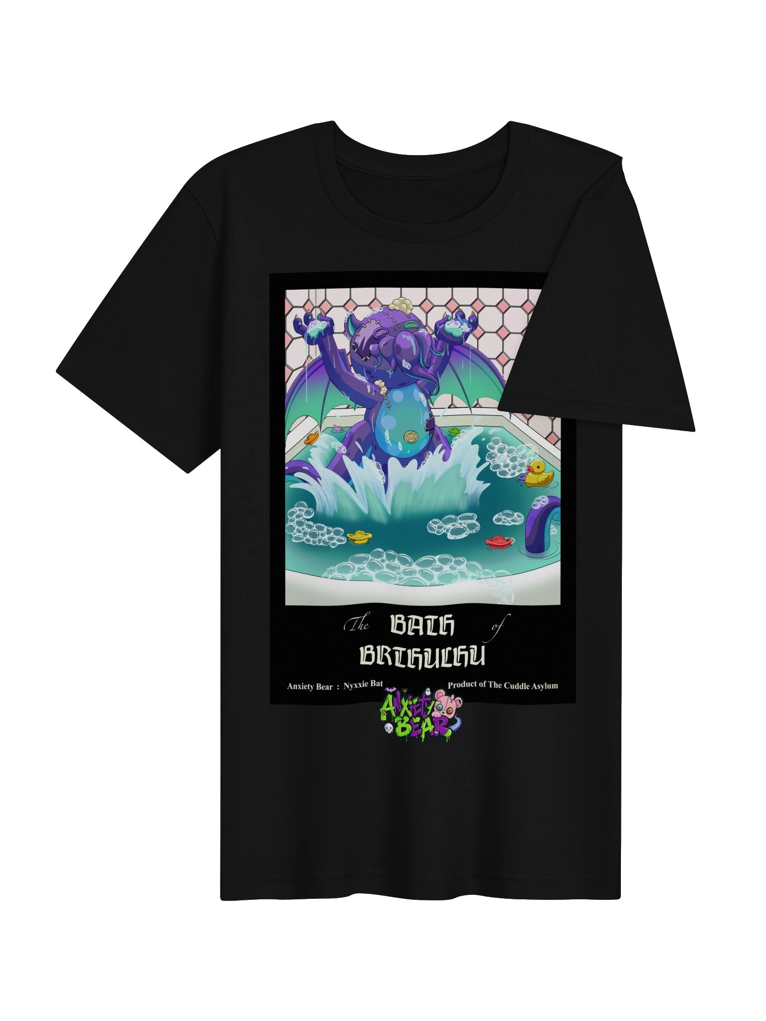 Anxiety Bear presents: Bath of Bruthulu T-Shirt Color version product image (4)
