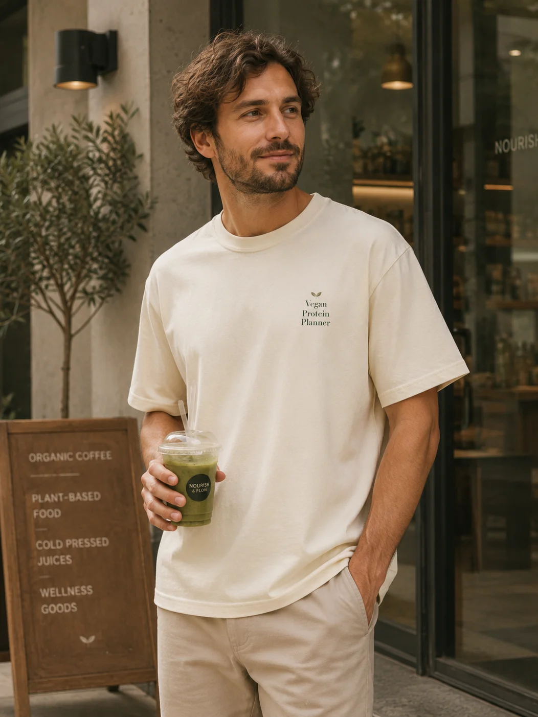 Built by Plants T-Shirt – Cream product image (2)