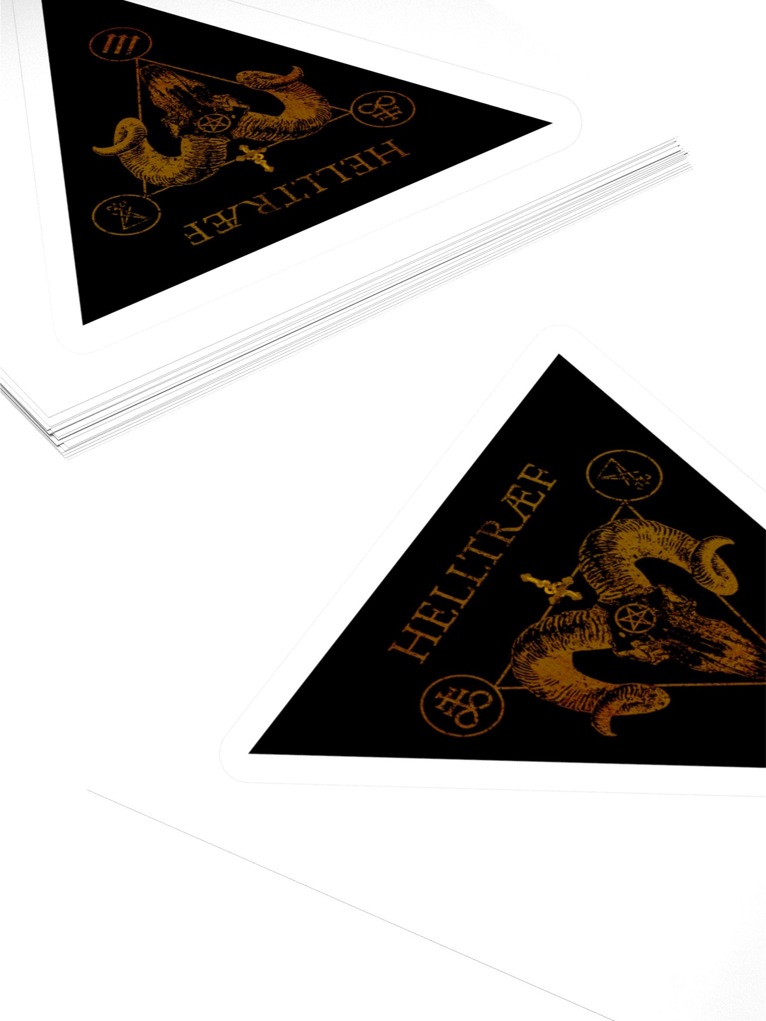 Helltraef Main Logo Triangle Sticker product image (12)