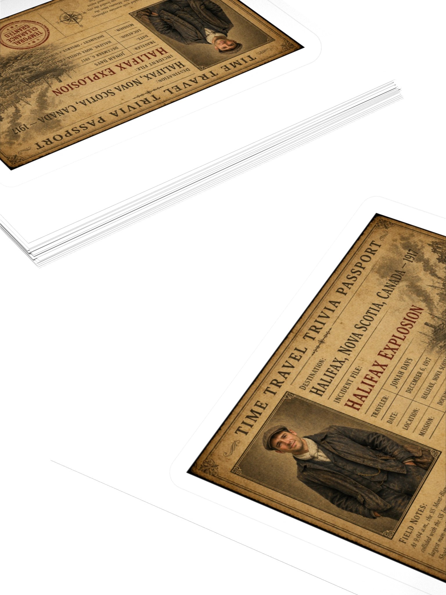 Halifax Explosion — 1917 Incident Passport Sticker product image (4)