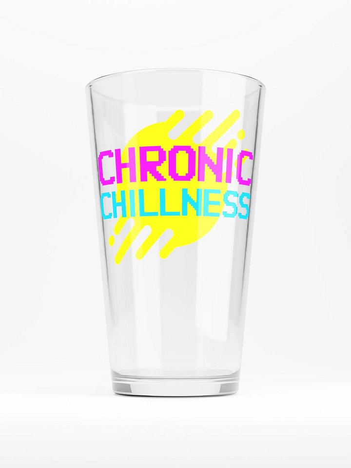 Chronic Chillness pint glass product image (1)