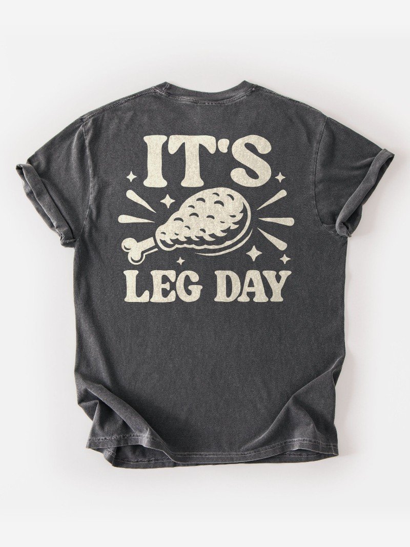 It's Leg Day Oversized Gym Tee | Funny Gym Shirt product image (1)